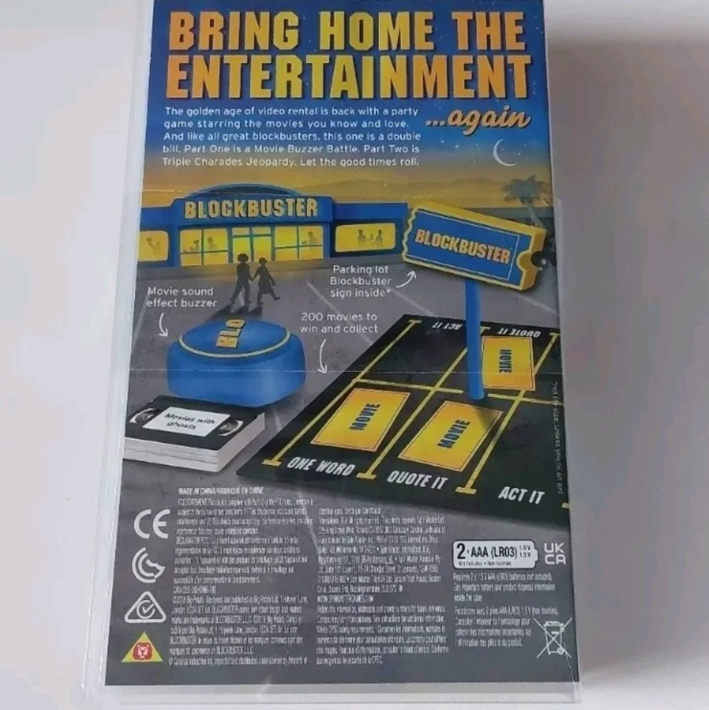 Blockbuster‎ Party Board Game Movie  Trivia 4+ Players 12+ Yrs Sealed